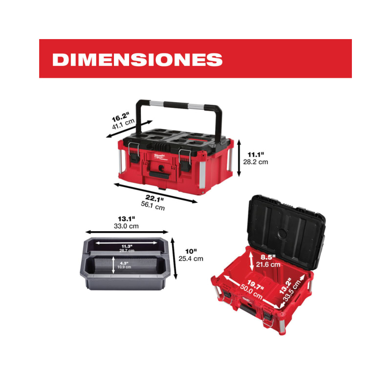 Caja de herramientas PACKOUT Milwaukee 48-22-84253
