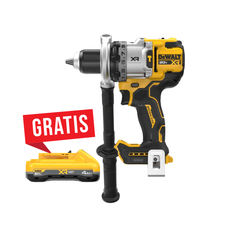 Taladro 13mm 3-Velocidades XR + BAT DEWALT DCD1007BB3-BSCI251
