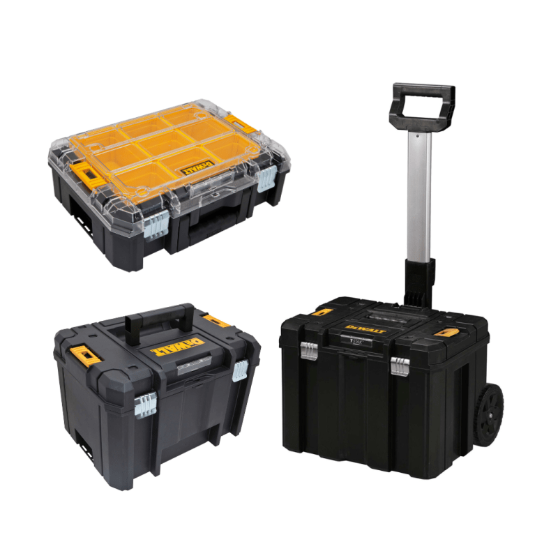 Kit De Almacenamiento Modular Tstak DEWALT DWST17820 + DWST17805 + DWST178141