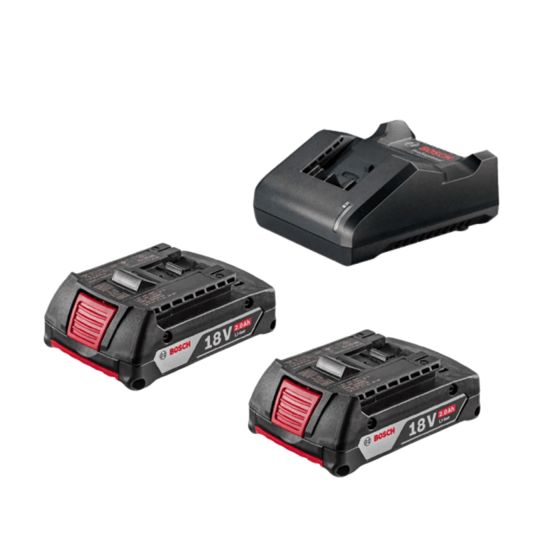 Kit Cargador  GAL 18 V-20 + 2 × GBA 18 V 2 Ah BOSCH 0615A001W80001