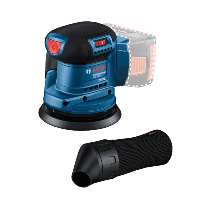 Lijadora Roto Orbital 18 V GEX 185-LI Brushless BOSCH 06013A50E00001