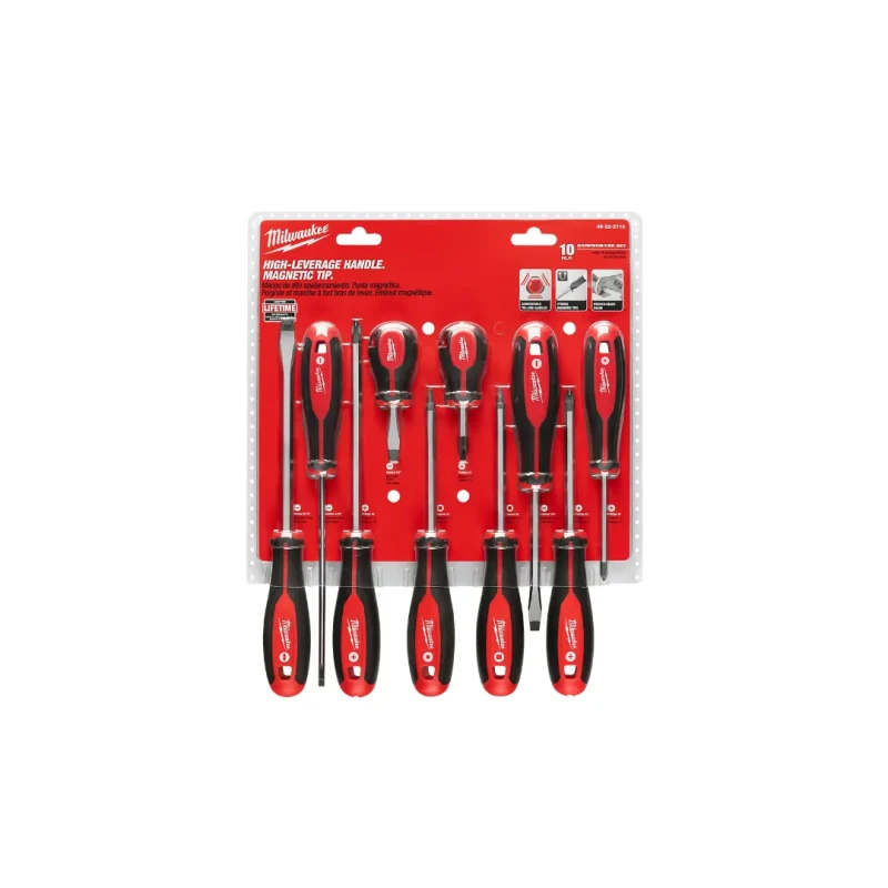 Set de 10 Desarmadores PH/Plana MILWAUKEE 48-22-27101