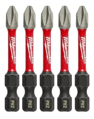 Puntas De Impacto PH2 50 mm MILWAUKEE 5 Piezas MILWAUKEE 48-32-46021
