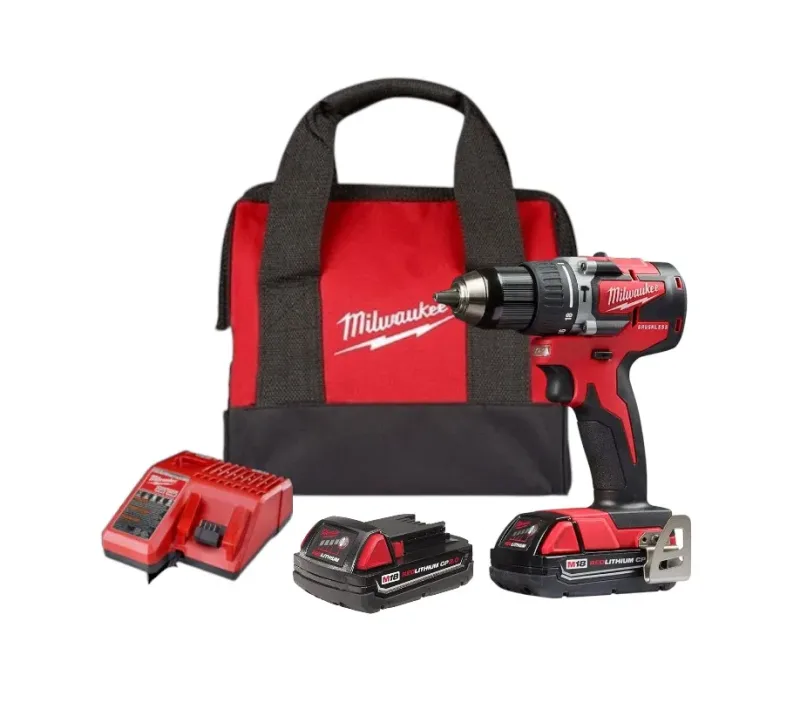 Taladro Percutor Brushless Milwaukee 2802-259ct Y 2 Baterias1