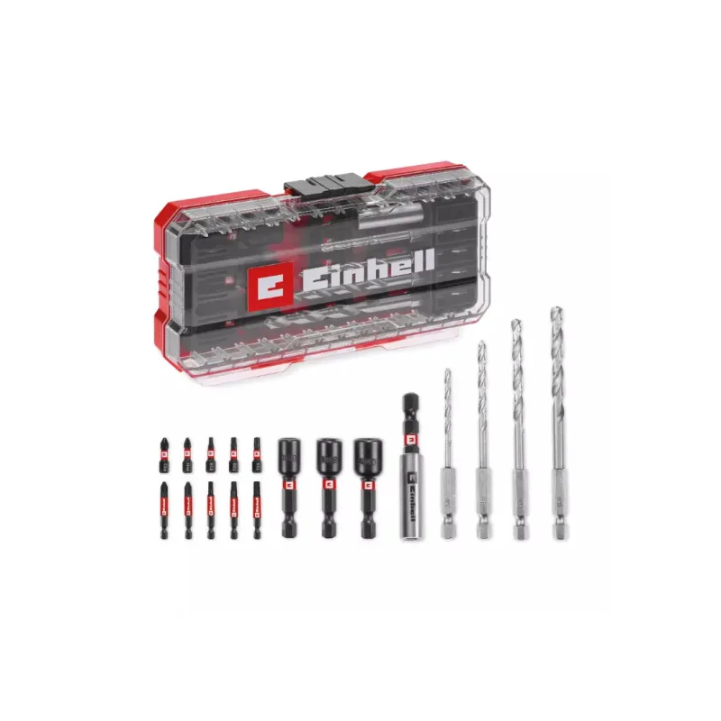 Kit de Puntas y Brocas de 18 Piezas S-CASE Einhell 491087091