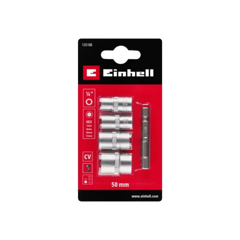 Set 5 Piezas Bussole Esagonales Con Adaptador EINHELL 491351001