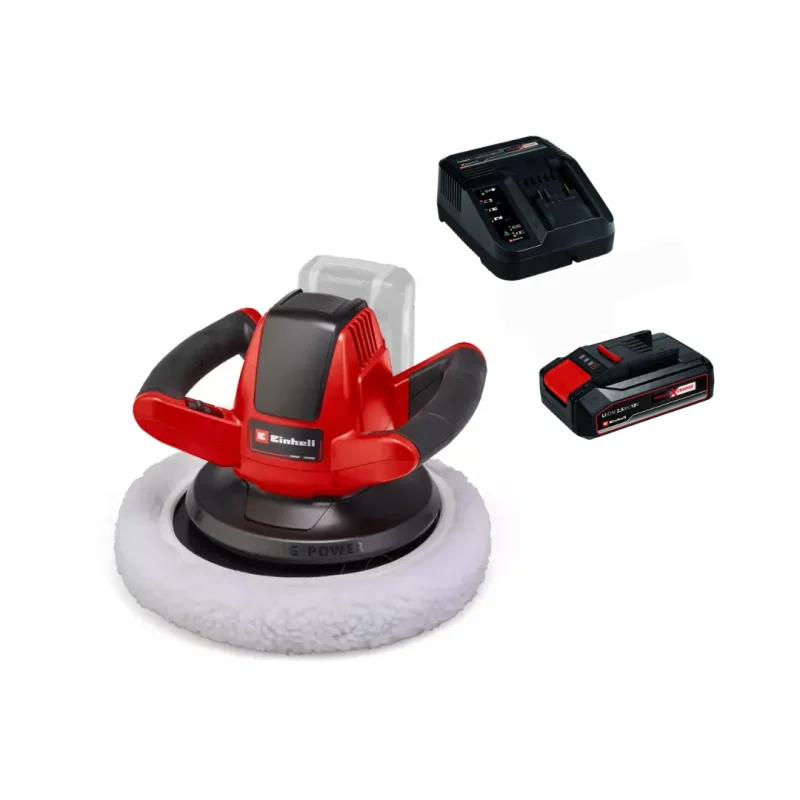 Pulidora Inalámbrica 18v EINHELL Ce-cb 18/254 Li-solo 2093301 + Kit Cargador Y Batería 18v 2.5ah EINHELL Power X-change 45120971