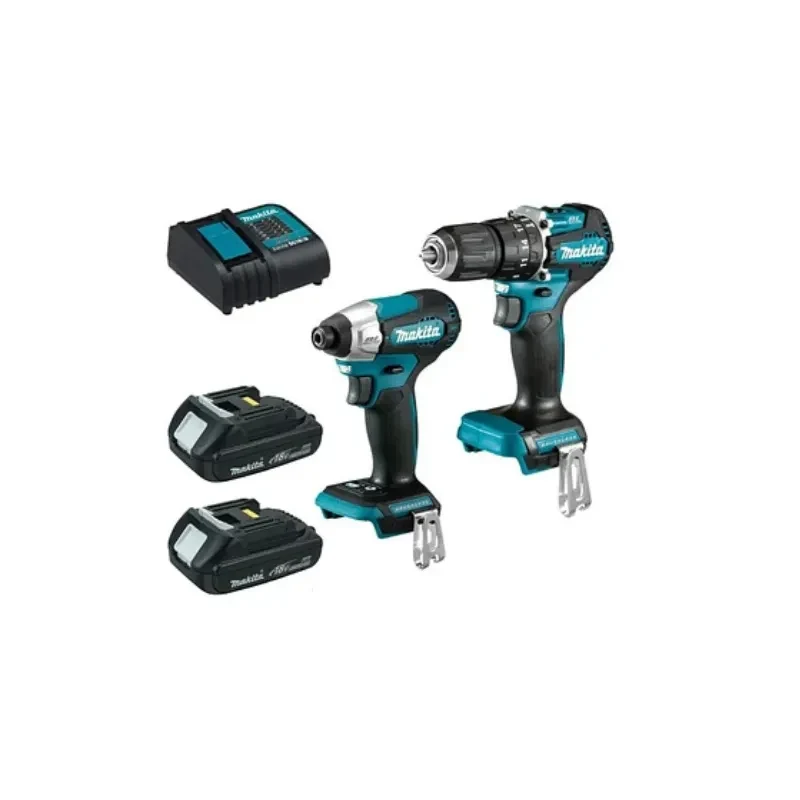 Taladro Percutor + Atornillador Impacto Inalámbrico 18v Makawa DLX2414YX7-21