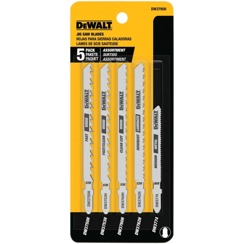 Juego De Hojas De Sierra De Calar Vástago En T DEWALT DW3795H1