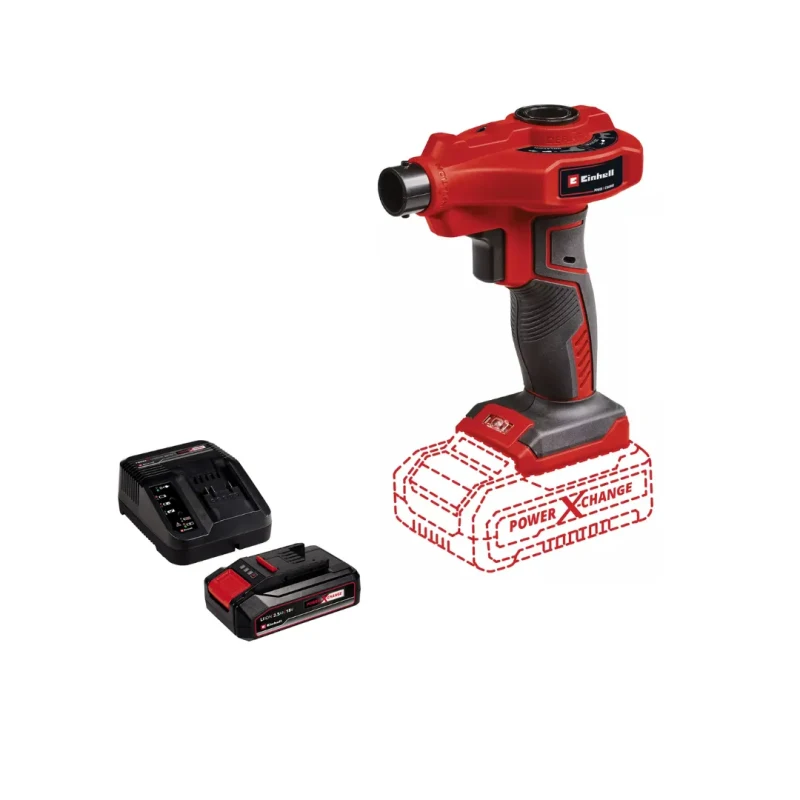 Inflador Bomba De Aire Inalámbrico 18V Con Batería Y Cargador EINHELL 20701101