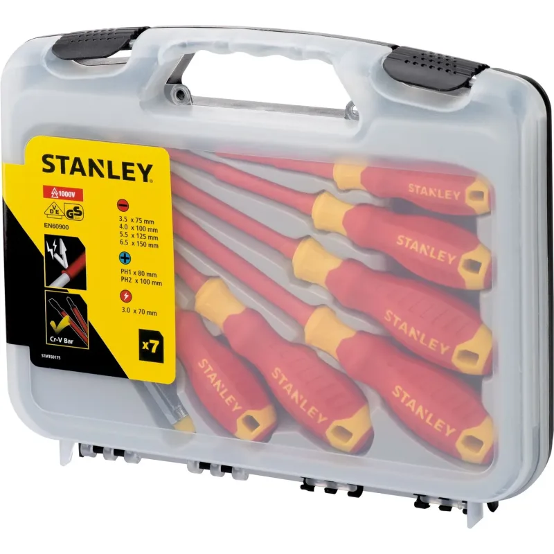 Juego Destornilladores Aislado 1000v STANLEY STMT60175-LA1