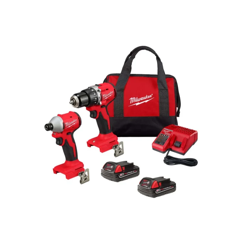 Kit Taladro Atornillador Y Atornillador De Impacto Inalámbrico 18V MILWAUKEE 3610-2591