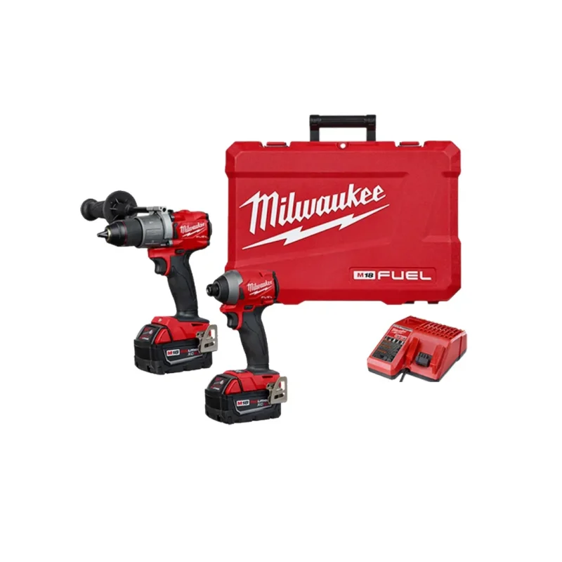 Kit Taladro y Atornillador de Impacto Inalámbrico 18V M18 FUEL MILWAUKEE 3697-2591