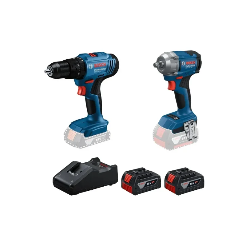 Kit Taladro Percutor GSB 183-LI + Llave de Impacto GDS 18V-350 - 18V  BOSCH1
