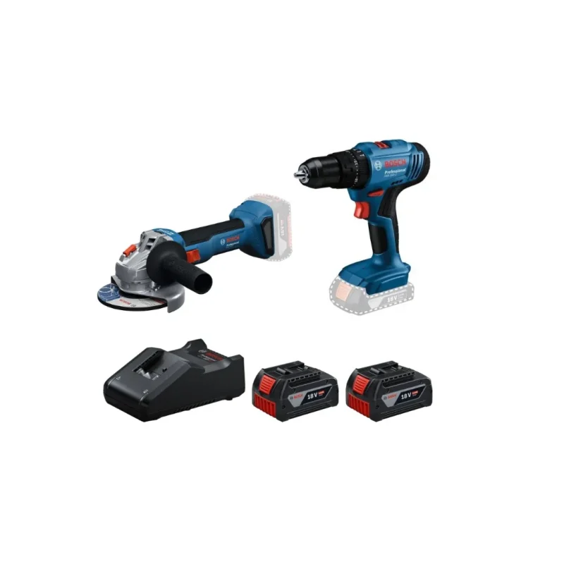 Kit Taladro Percutor + Esmeril Angular 5