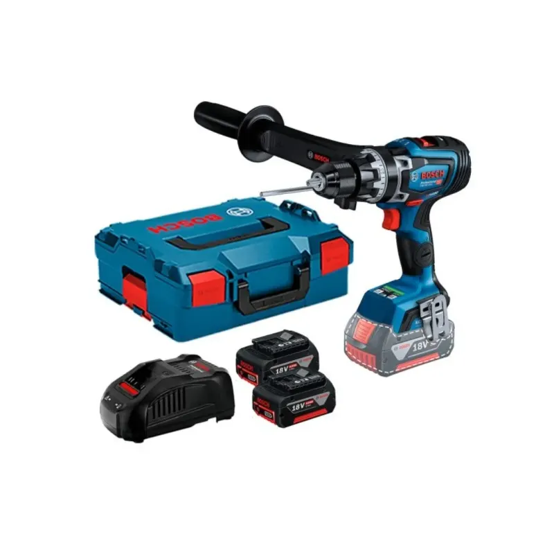 Kit Taladro Percutor Atornillador 13mm 150 Nm Brushless BITURBO 18V ProCORE BOSCH 06019J51E11
