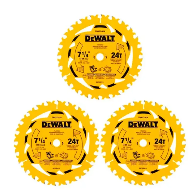 Pack 3 Discos para Sierra Circular 7-1/4