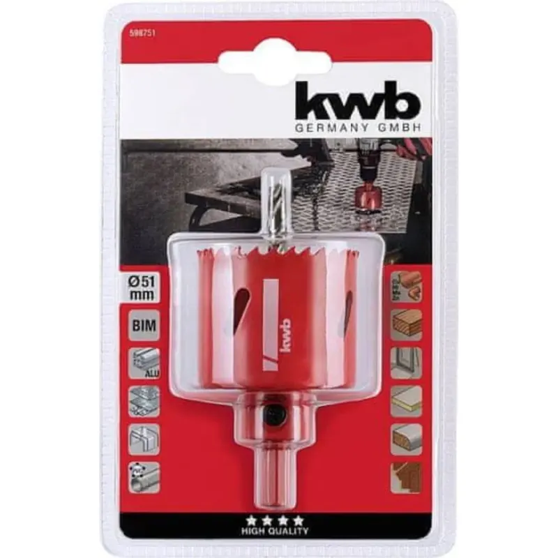 Sierra Copa Bimetálica HSS 51 mm KWB EINHELL 495987511