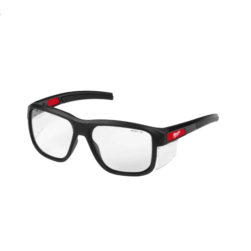 Lentes de Seguridad Marco Completo con Protectores Laterales Desmontables Lente Claro Antirrayado MILWAUKEE 48-73-25151