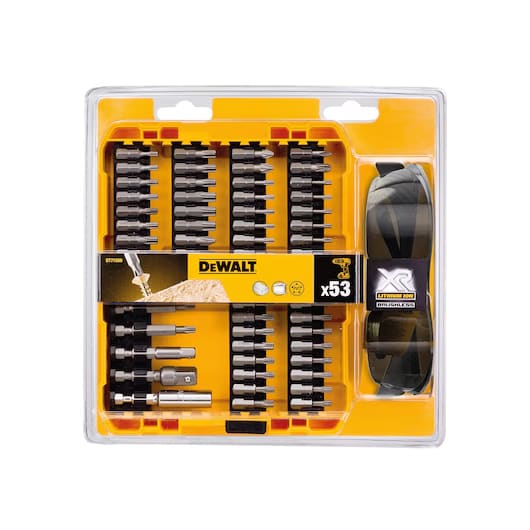 Set 52 Piezas Atornillar + Gafas Oscuras Dewalt DT71550 -1