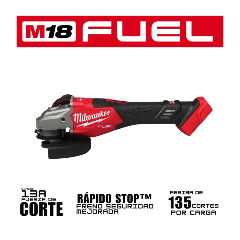 Esmeril Angular Inalámbrico M18 FUEL 4-1/2