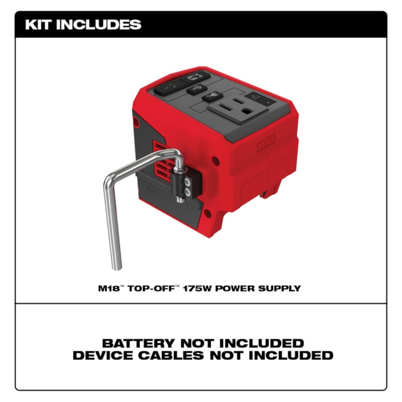 Fuente de Alimentación 175 W M18 TOP-OFF MILWAUKEE 2846-202