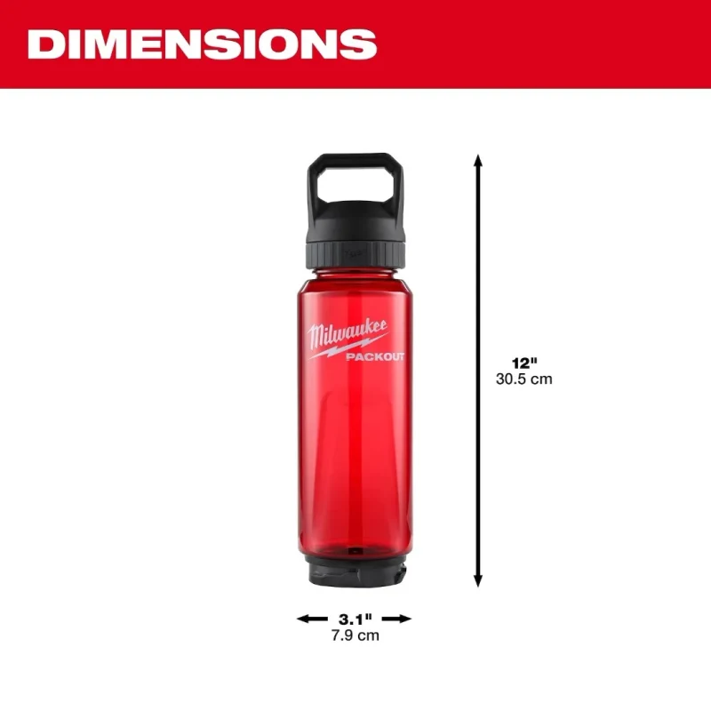 Botella PACKOUT 34 oz con Tapa Chug MILWAUKEE 48-22-8372R2