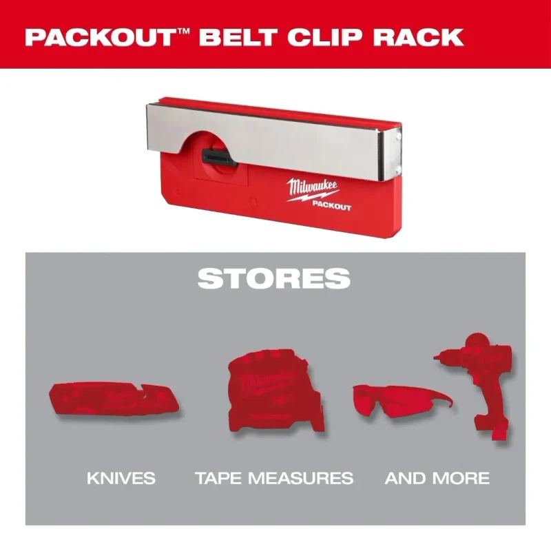 Rack para Clips de Cinturón PACKOUT MILWAUKEE 48-22-83442