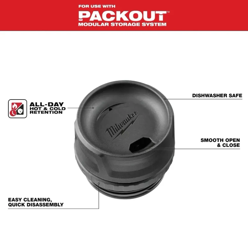 Tapa Sip para Botellas y Mugs Térmicos PACKOUT MILWAUKEE 48-22-83892