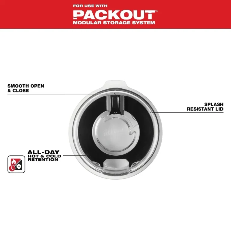 Tapa para Vaso Térmico 20 oz PACKOUT MILWAUKEE 48-22-8392L2