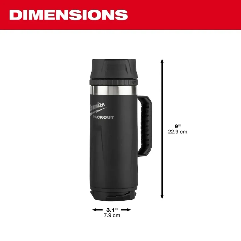 Mug Térmico Aislado 18 oz con Tapa Sip PACKOUT MILWAUKEE 48-22-8394B2