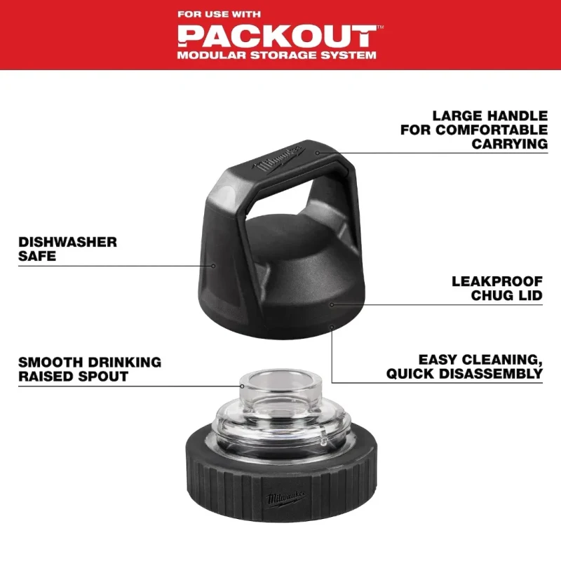 Tapa Chug para Botellas PACKOUT MILWAUKEE 48-22-83702