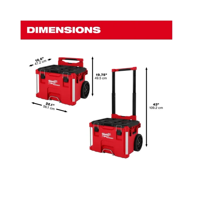 Caja De Herramientas Con Ruedas PACKOUT MILWAUKEE 48-22-84272