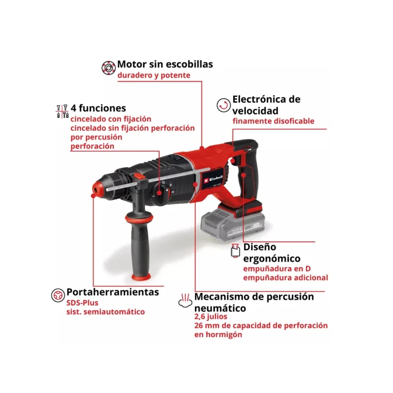 Rotomartillo 18 V BL Professional Einhell 45142702