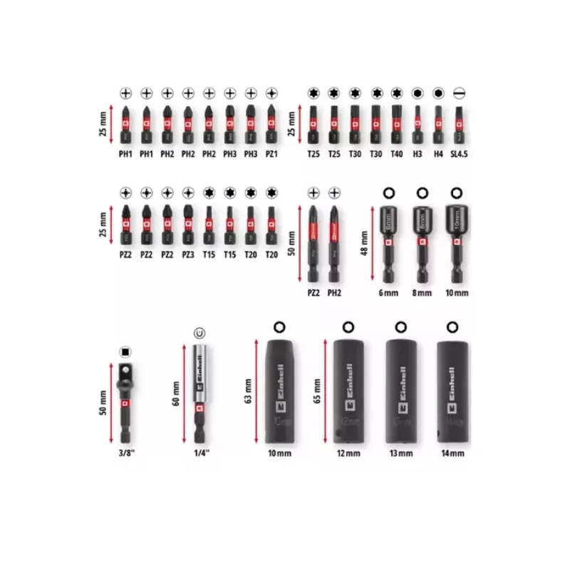 Set Puntas Impact Extreme Force 35pz EINHELL 491092302