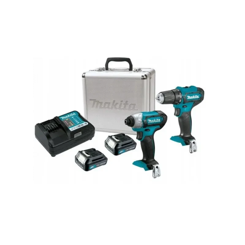 Kit Taladro + Atornillador De Impacto Inalámbrico 12v Makawa CLX224SAX1