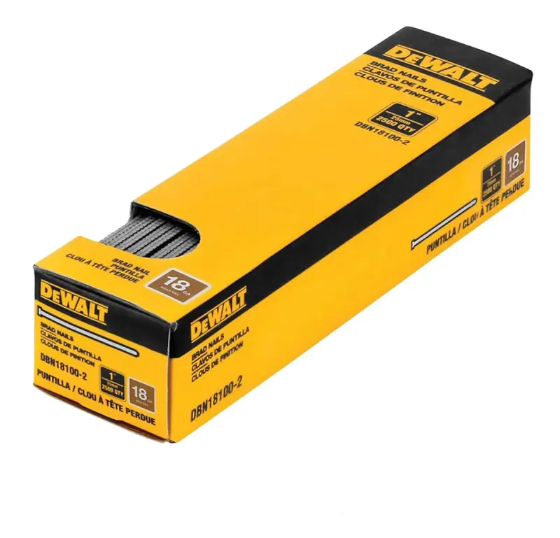 Caja De 2500 Clavos De Puntilla 18ga De 1