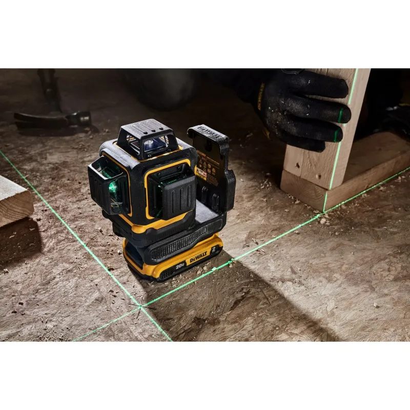 Nivel Laser De 3 Lineas 360° Luz Verde Inalambrico 20v Atomic Compact Series DEWALT DCLE34031B2