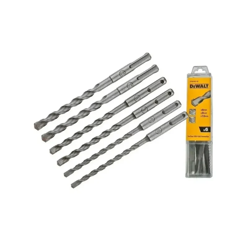 Set 6 Brocas Sds Plus 6, 8, 10 mm X2 DEWALT DT60302-QZ2