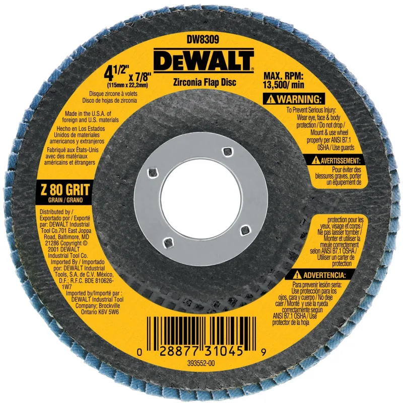Disco Traslapado Dw Zirconia 115 mm DEWALT DW8309-BR1