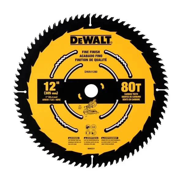 Disco Sierra DEWALT 12 X 80 Dientes DWA112802