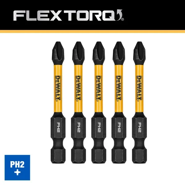 Set De 5 Puntas De Impacto PH2 De 2 1/4