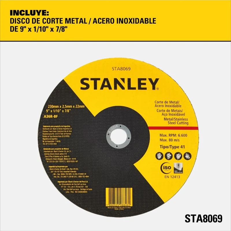 Disco Para Metal De 9