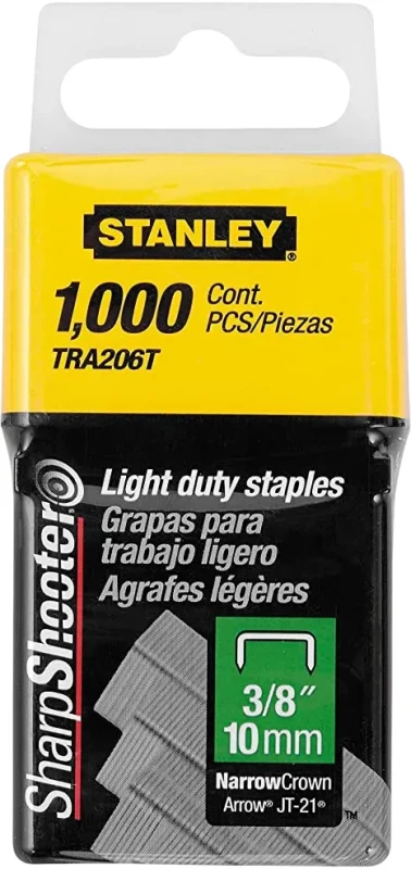 Caja De 1000 Und Grapas Para Uso Ligero 3/8