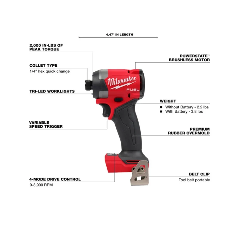 Atornillador De Impacto Inalámbrico 1/4
