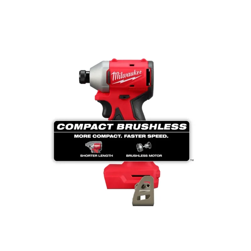 Atornillador De Impacto Compacto Sin Escobillas 1/4