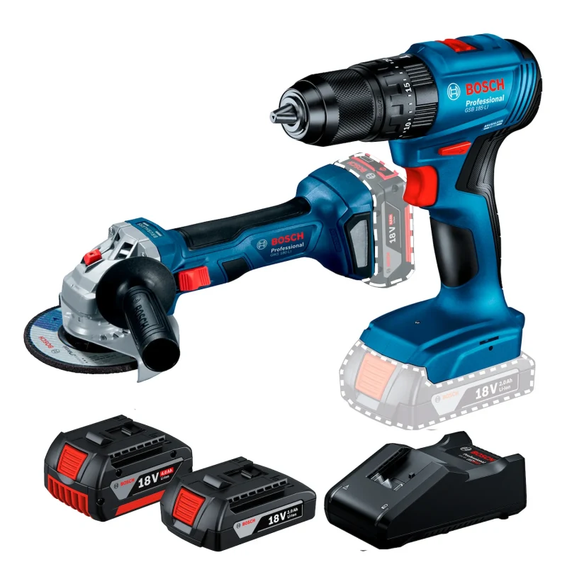 Kit Taladro + Esmeril 18 V BOSCH 06019H90E40001