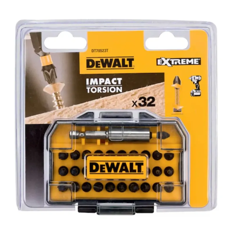 Juego de Puntas de Atornillar Impact Torsion 25mm 32 Piezas DEWALT DT70523T-QZ2