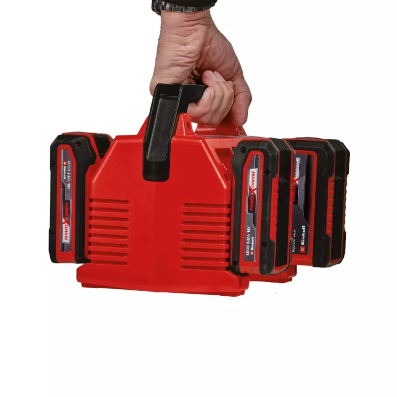 Cargador 2×2 4 Ranuras 4A Power X-Quattrocharger 18V Power X-Change EINHELL 45121022