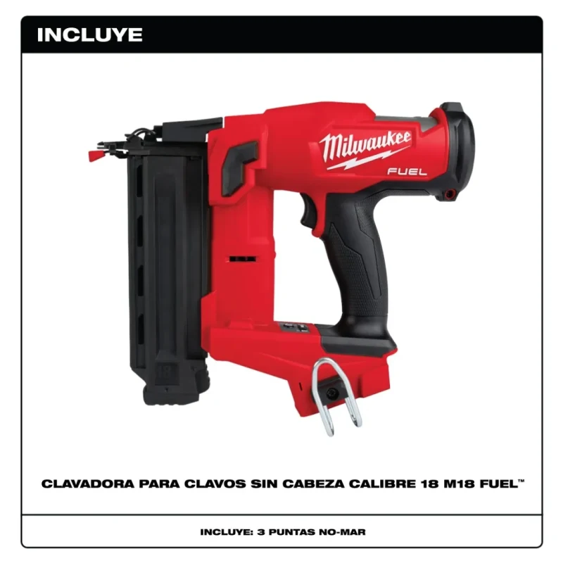 Clavadora Brad Calibre 18 Inalámbrica M18 FUEL MILWAUKEE 2746-202